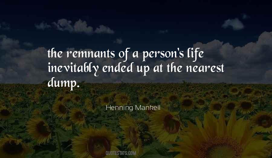 Quotes About Remnants #274254