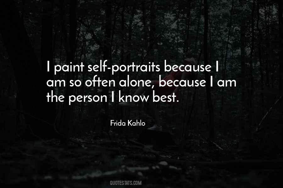 Quotes About Self Portraits #1483411