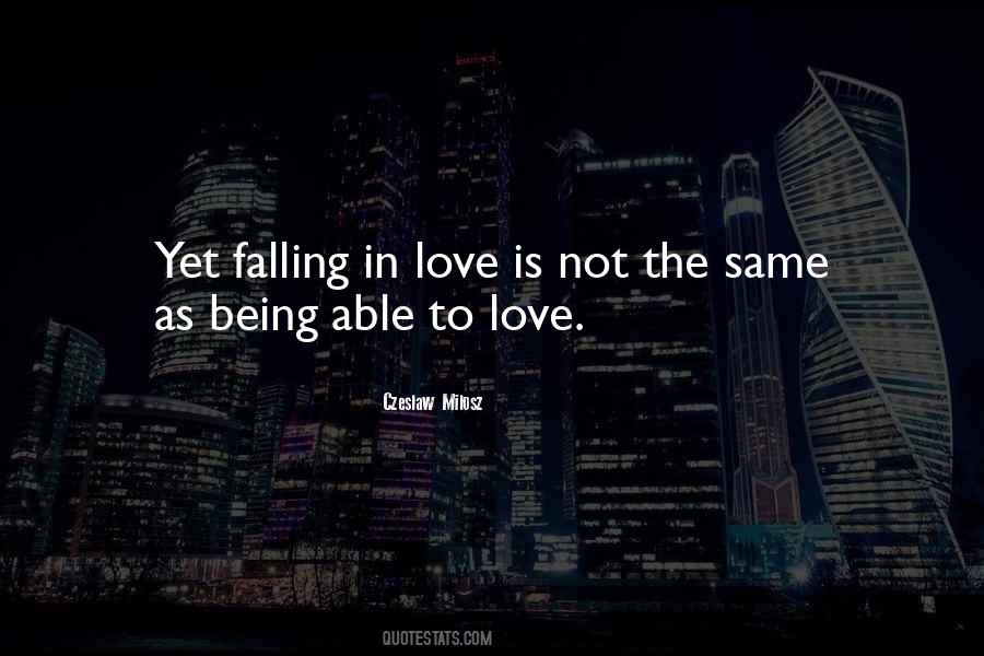 Quotes About Not Falling In Love #573593