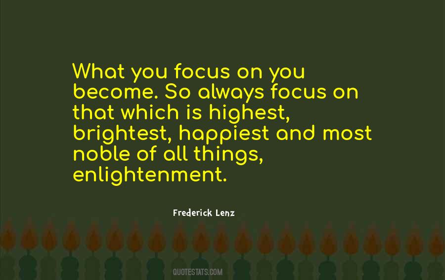 Focus On You Quotes #1841934