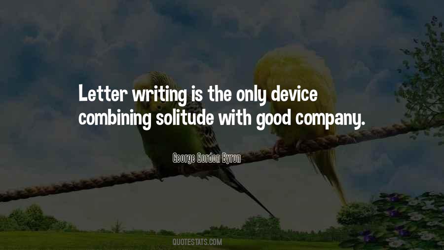Quotes About Letter Writing #110767