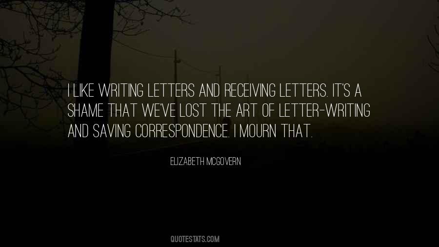 Quotes About Letter Writing #218393