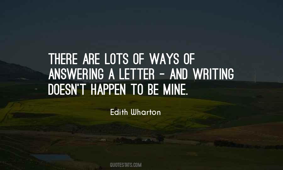 Quotes About Letter Writing #63081