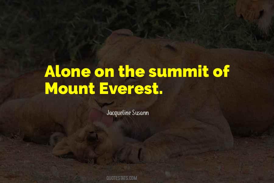 Quotes About Everest #996746