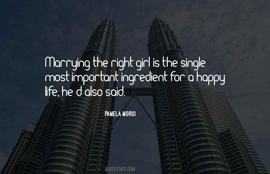 Quotes About The Single Girl #94927