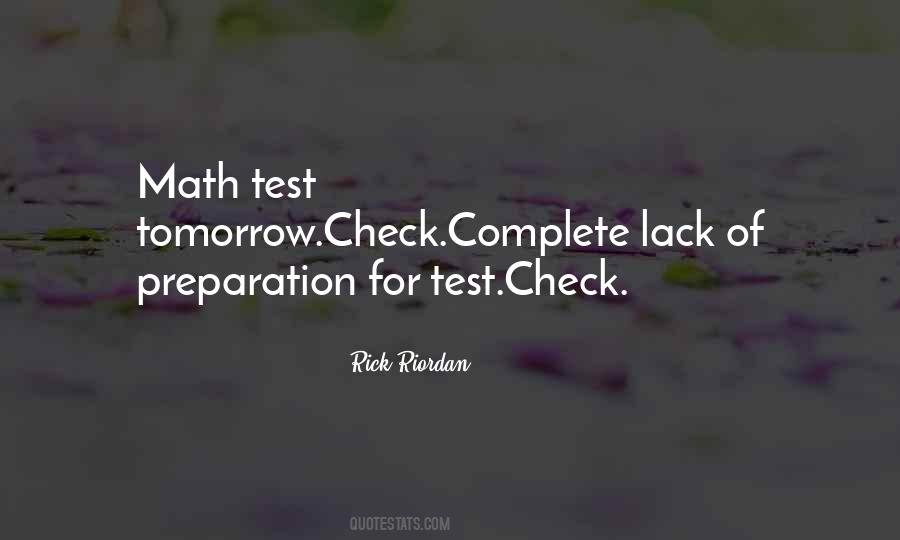 Quotes About Test Preparation #1137435