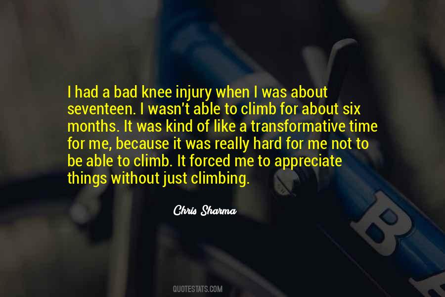 Quotes About Knee Injury #140682