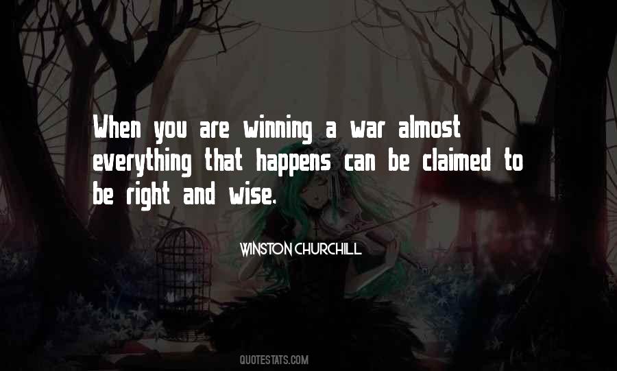 Quotes About Winning War #266189
