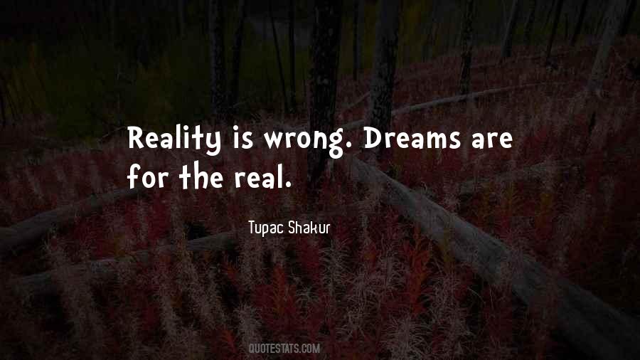 Quotes About Dreams Reality #136932