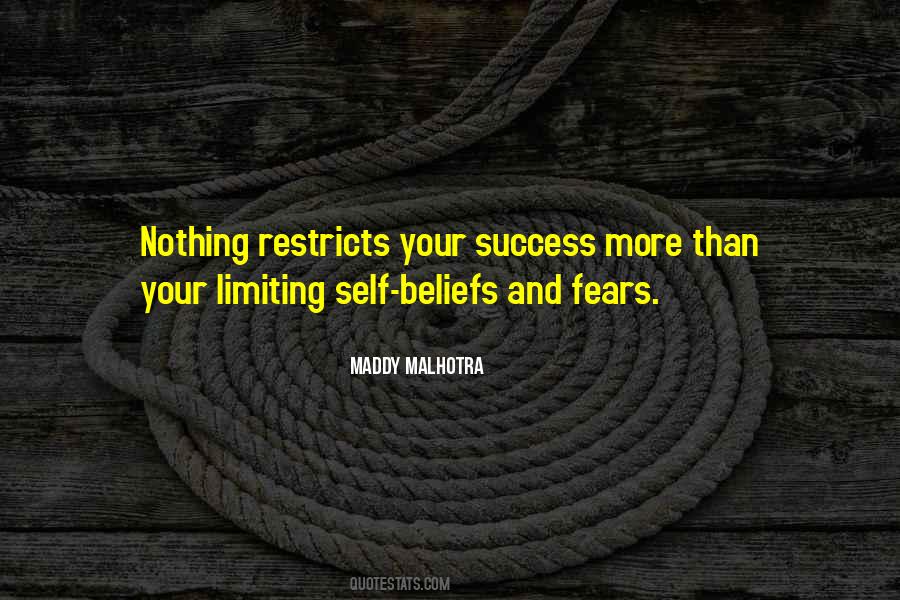 Quotes About Self Limiting Beliefs #1229229