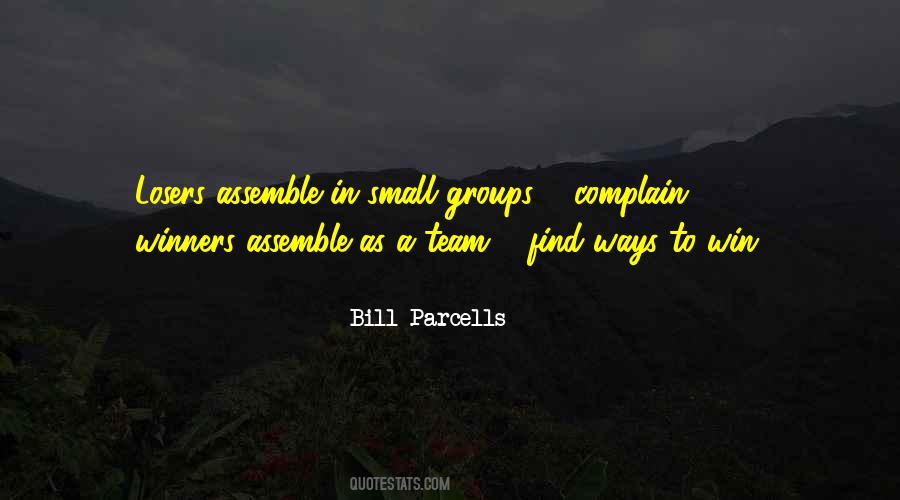 Bill Parcells Losers Quotes #1644575