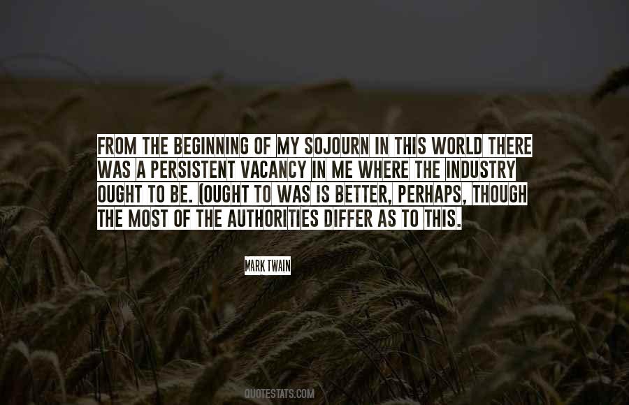 Quotes About Sojourn #1197914