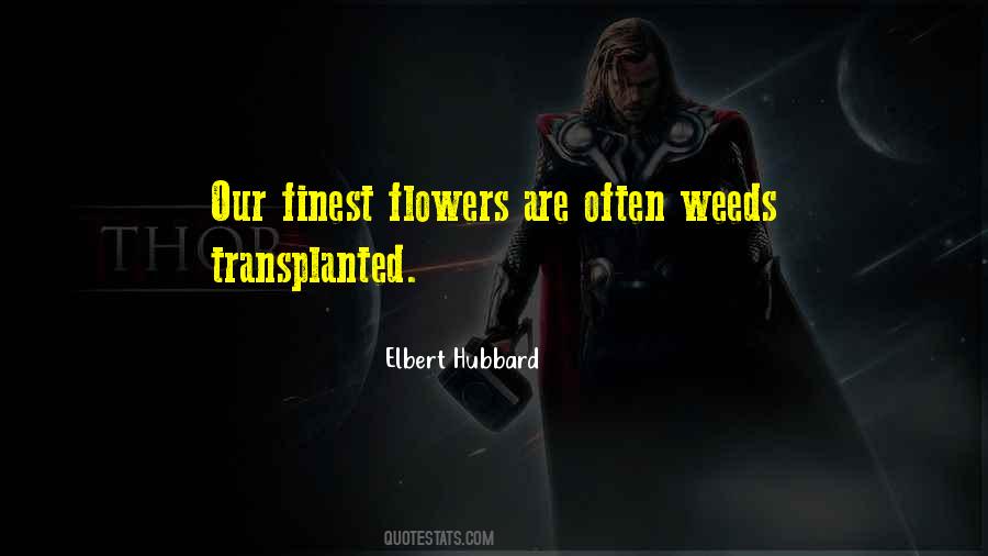 Quotes About Flowers And Weeds #1504770