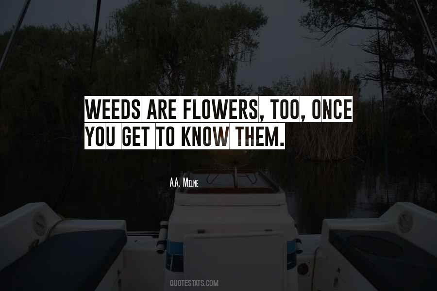 Quotes About Flowers And Weeds #228911