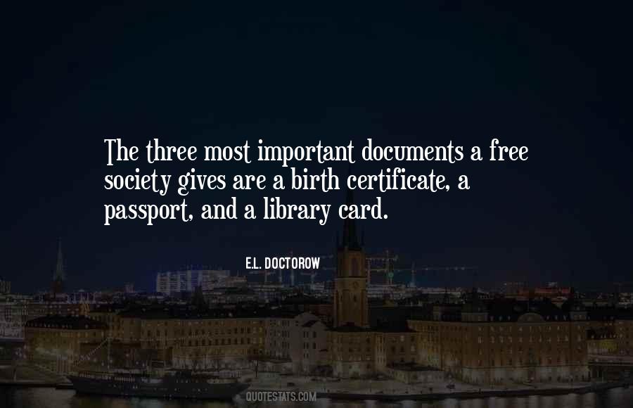 Quotes About Documents #1391147