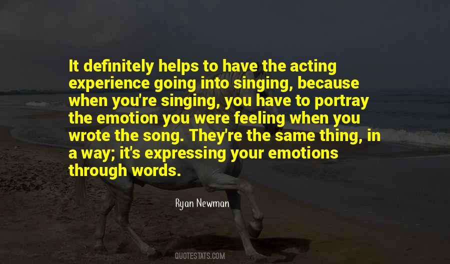 Quotes About Expressing Emotions #1762279