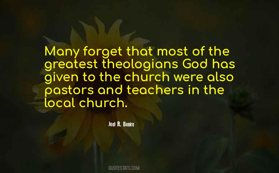 Quotes About Pastors #1178408