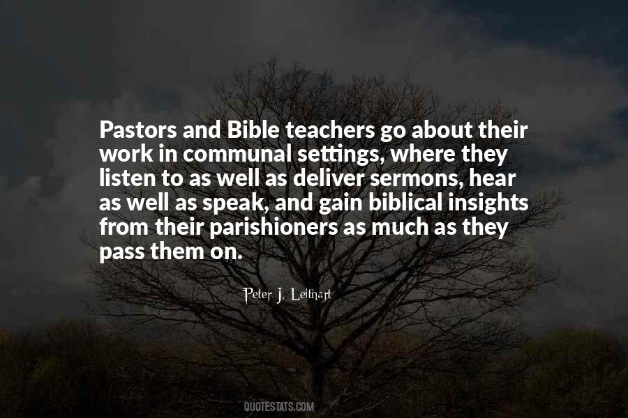 Quotes About Pastors #315041