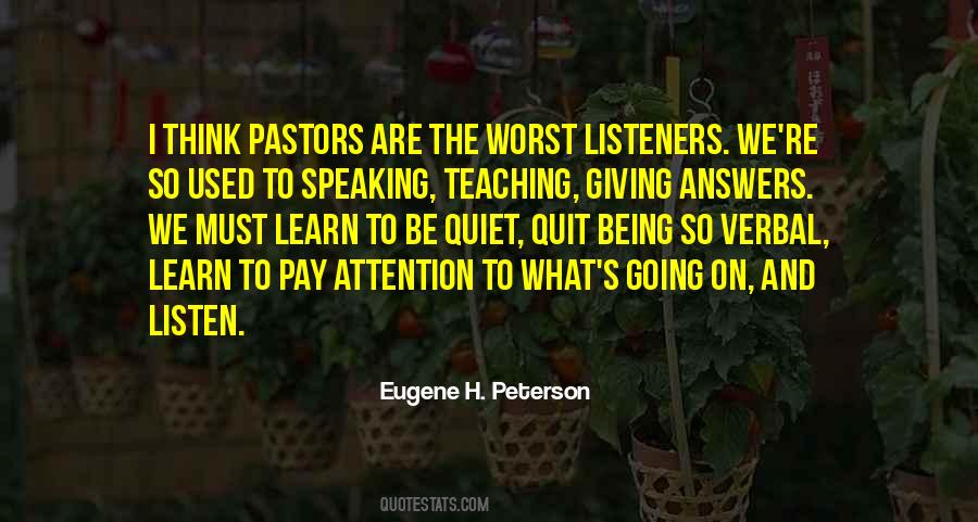 Quotes About Pastors #450550