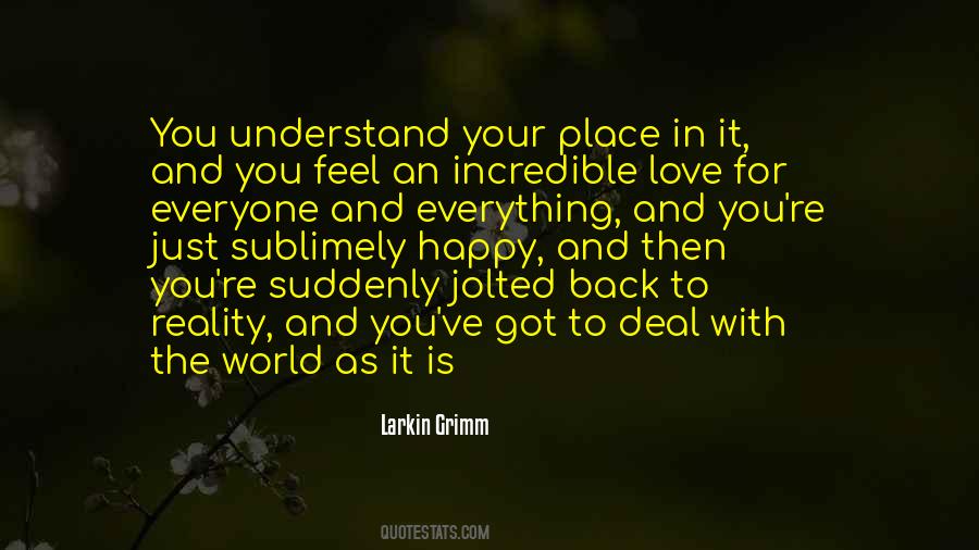 Quotes About Back To Reality #356942