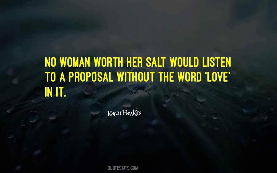 Woman Worth Quotes #220537