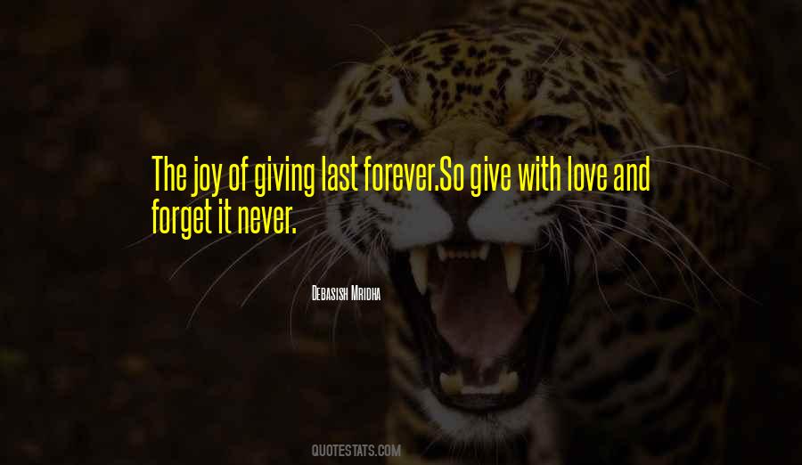 Quotes About The Joy Of Giving #111170