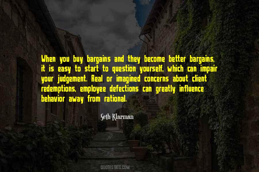 Quotes About Bargains #1182841