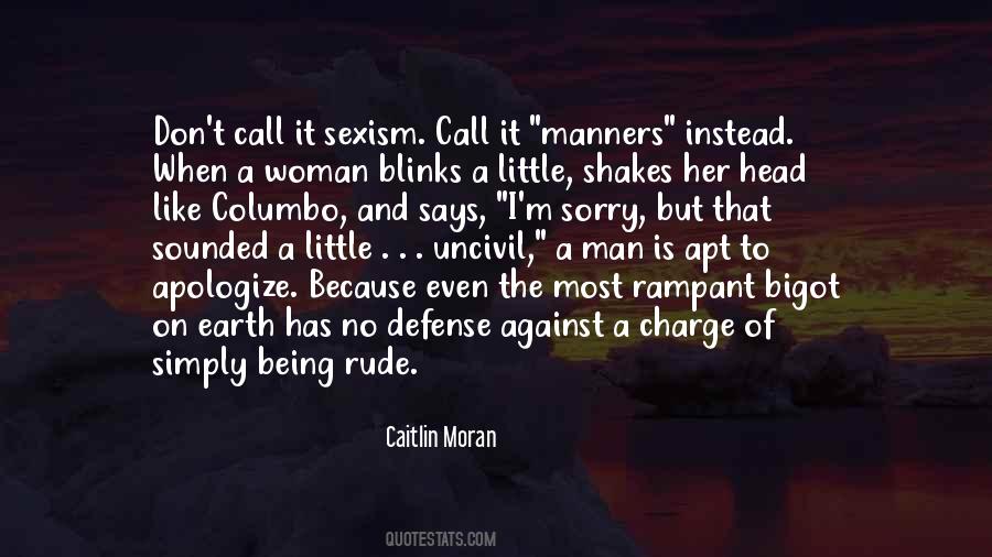 Quotes About Rude Manners #1693031