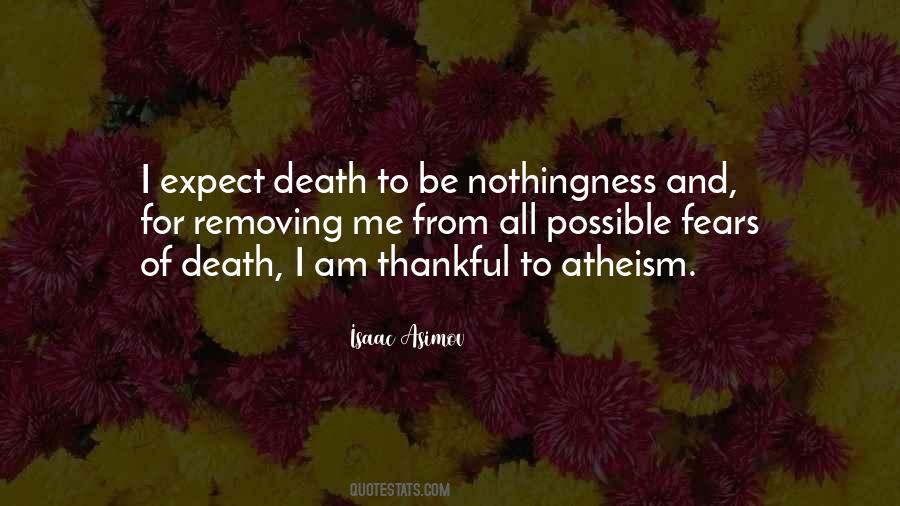 Quotes About Death Atheist #855591