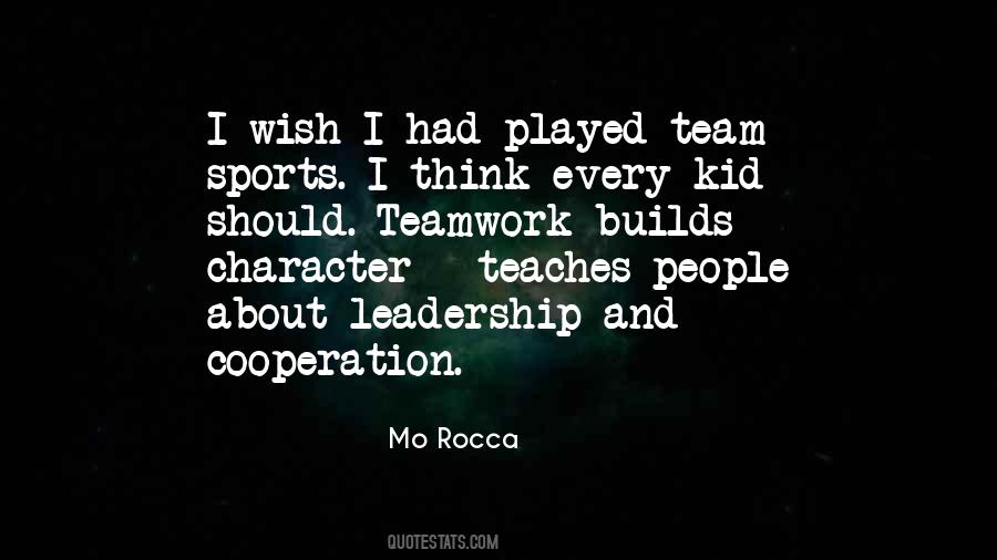 Quotes About Teamwork In Sports #1227338