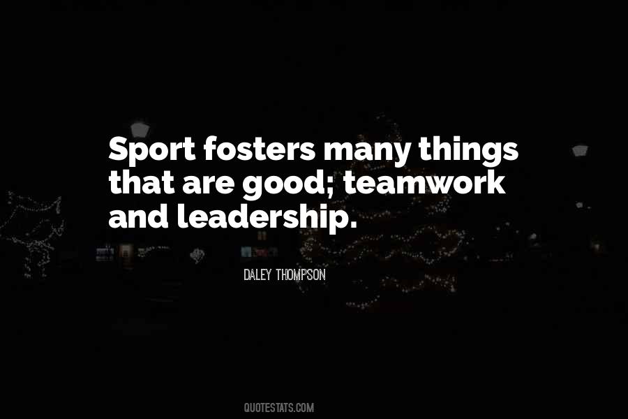Quotes About Teamwork In Sports #1303838