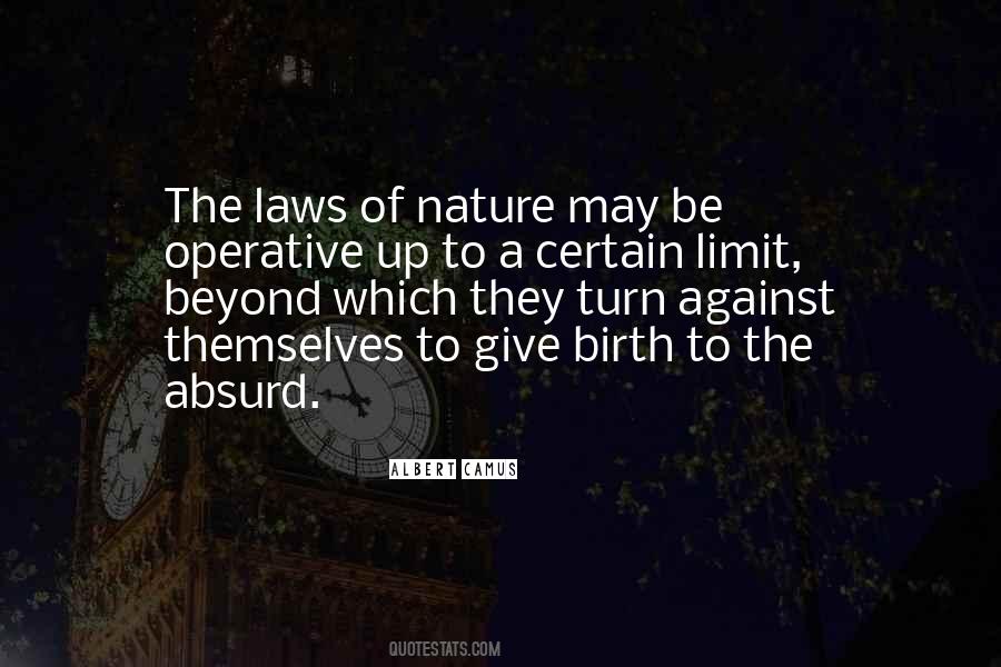 Quotes About Laws Of Nature #151345