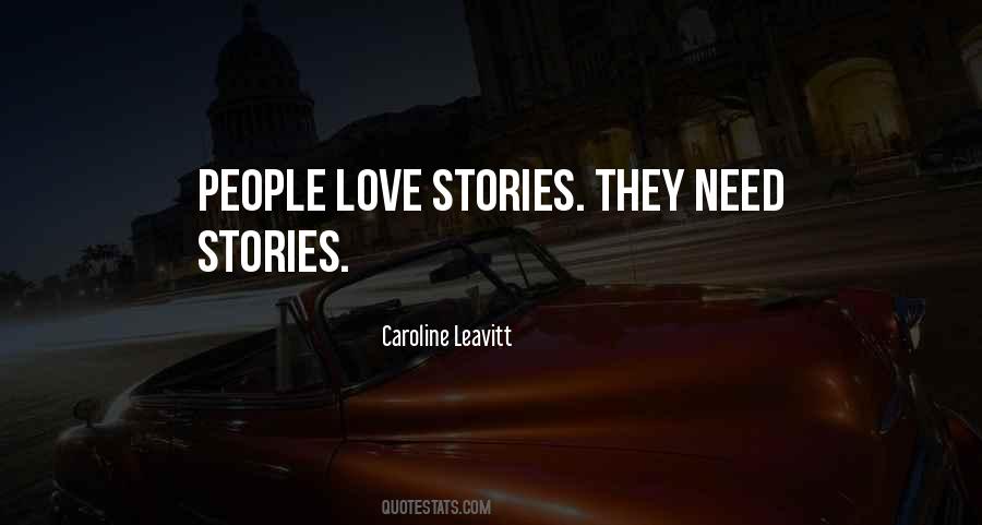 Quotes About Love Stories #1567129