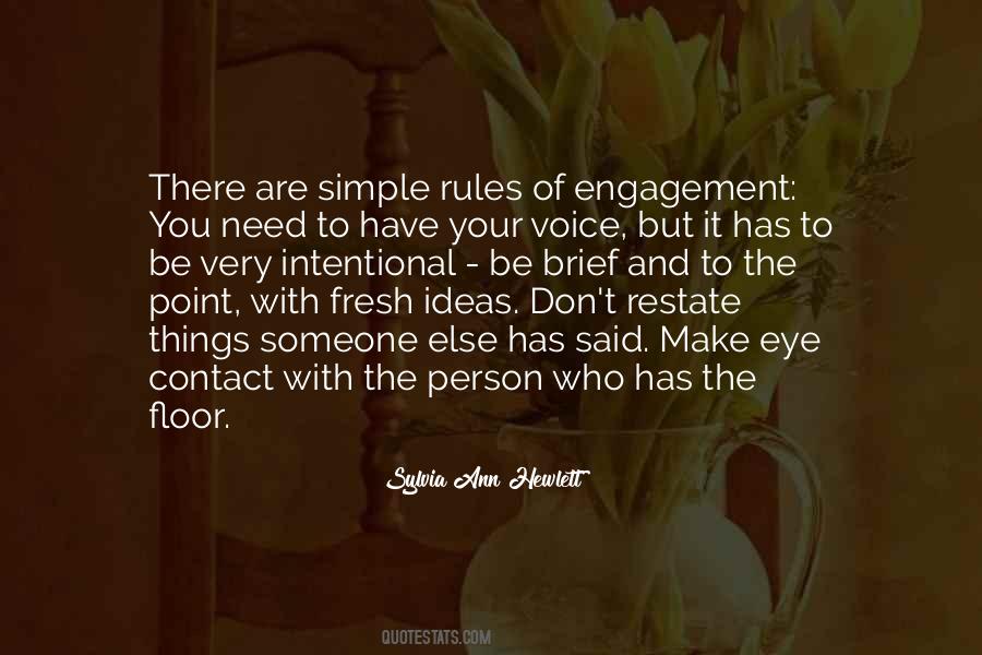 Quotes About Rules Of Engagement #384541