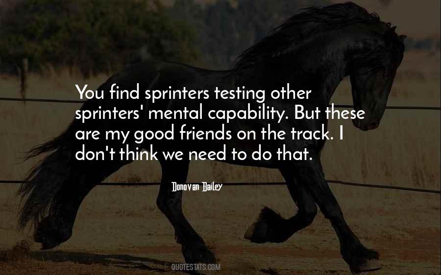 Quotes About Sprinters #1682349