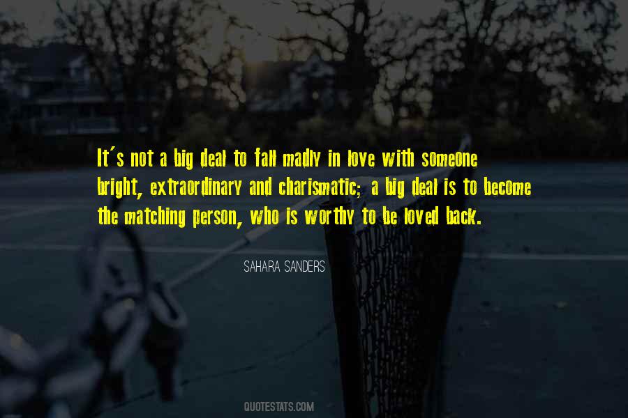 To Be Loved Back Quotes #1566850