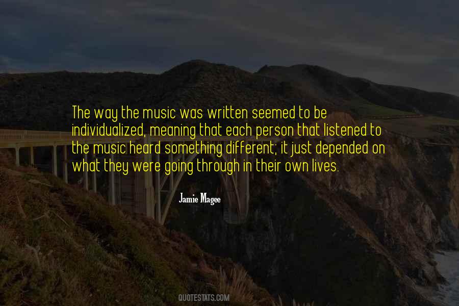 Quotes About Something Different #1231245