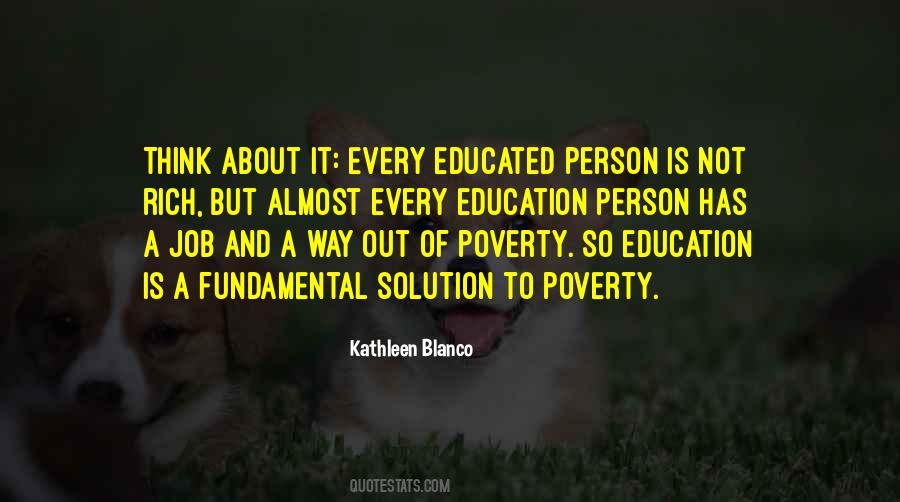 Quotes About Education And Poverty #258392