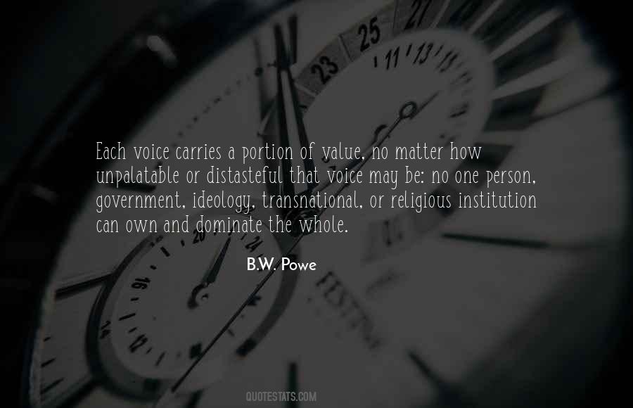 Be A Person Of Value Quotes #613584