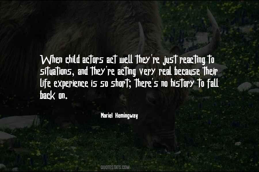 Quotes About Child Actors #1616607