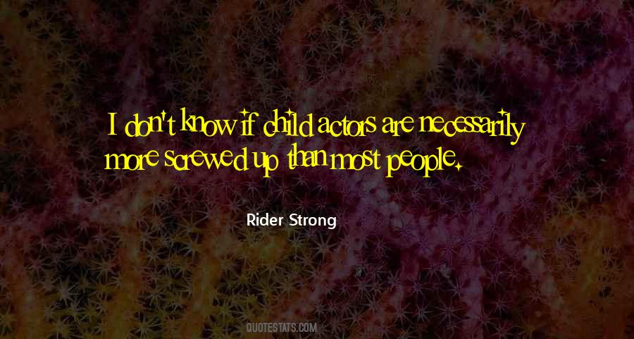 Quotes About Child Actors #958504