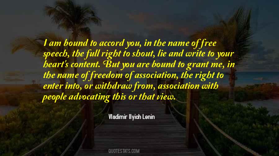 Quotes About Freedom Of Association #1610549