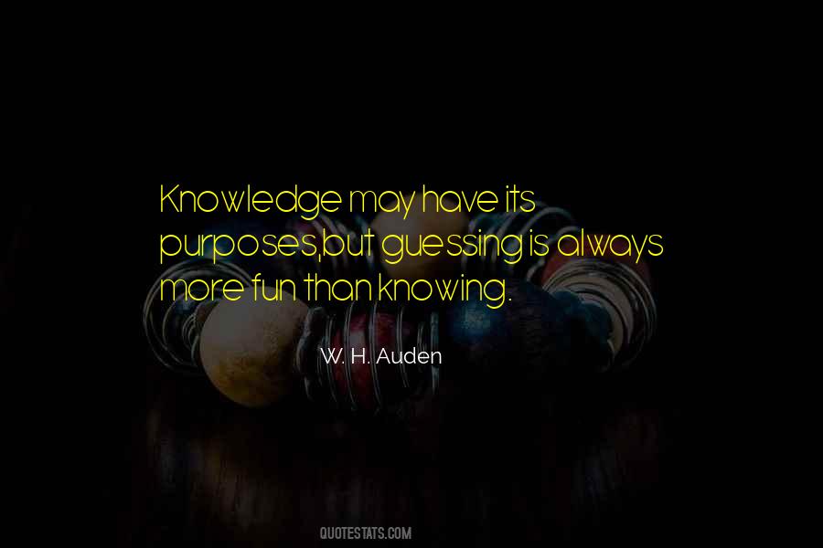 Quotes About Always Knowing #238839