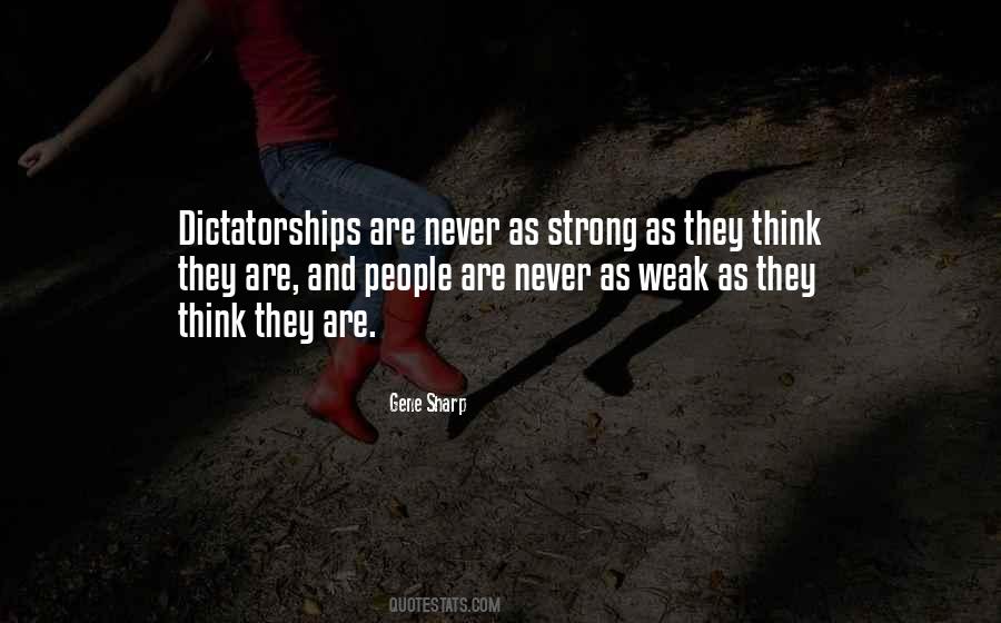 Quotes About Weak And Strong #309185