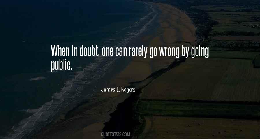 Quotes About When In Doubt #1772616