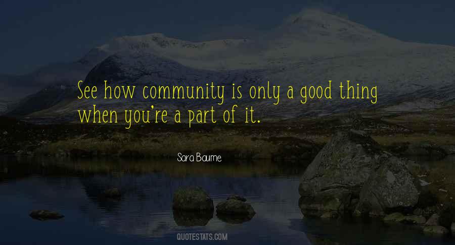 Quotes About Community #1374646