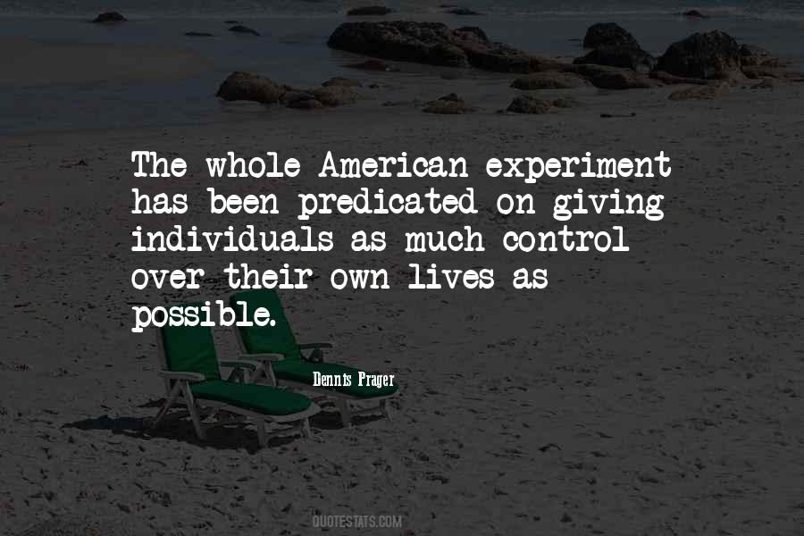 Quotes About The American Experiment #1091882