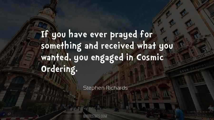 Quotes About Cosmic Ordering #170786