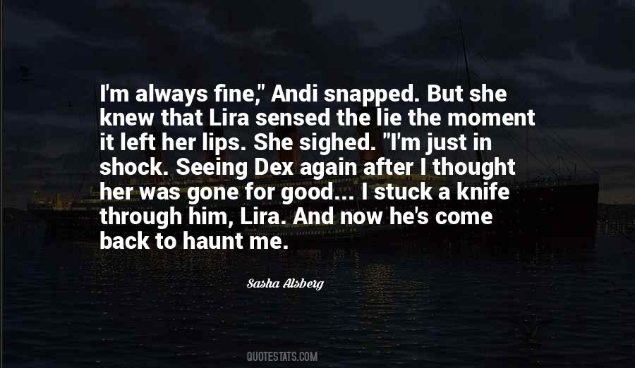 Quotes About She's Gone #231080