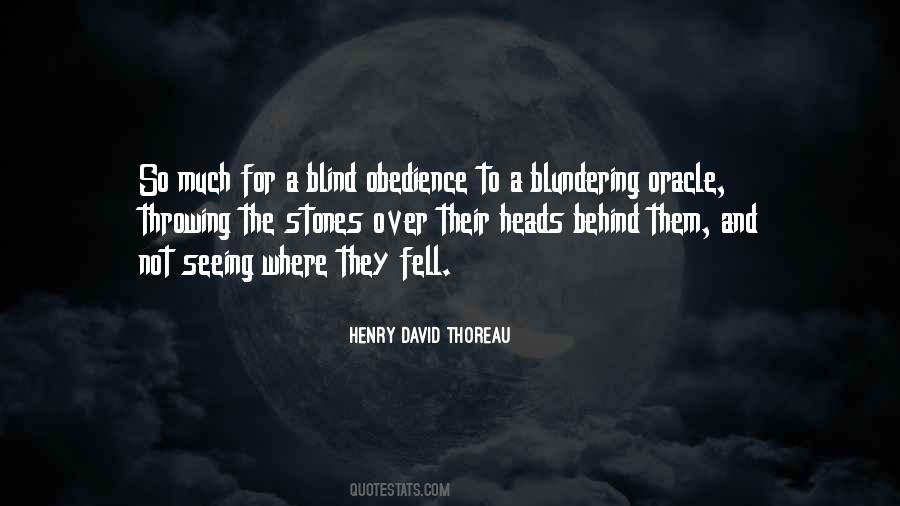 Quotes About Blind Obedience #119408